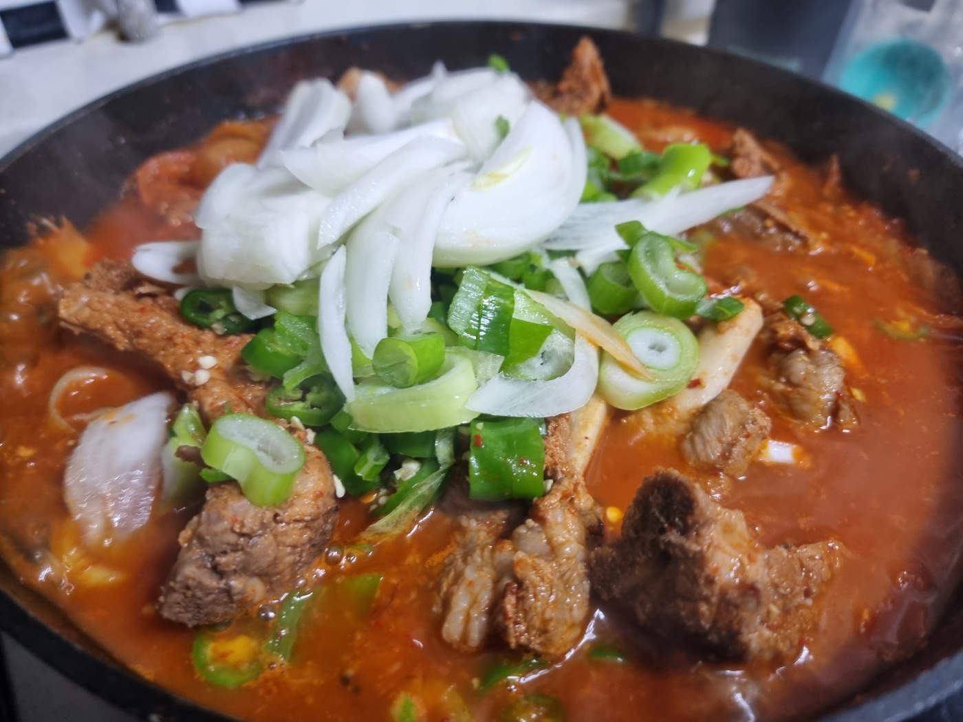 돼지 등갈비, 국내산, 3kg, 1박스