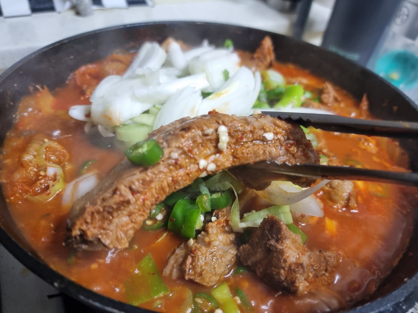 돼지 등갈비, 국내산, 3kg, 1박스