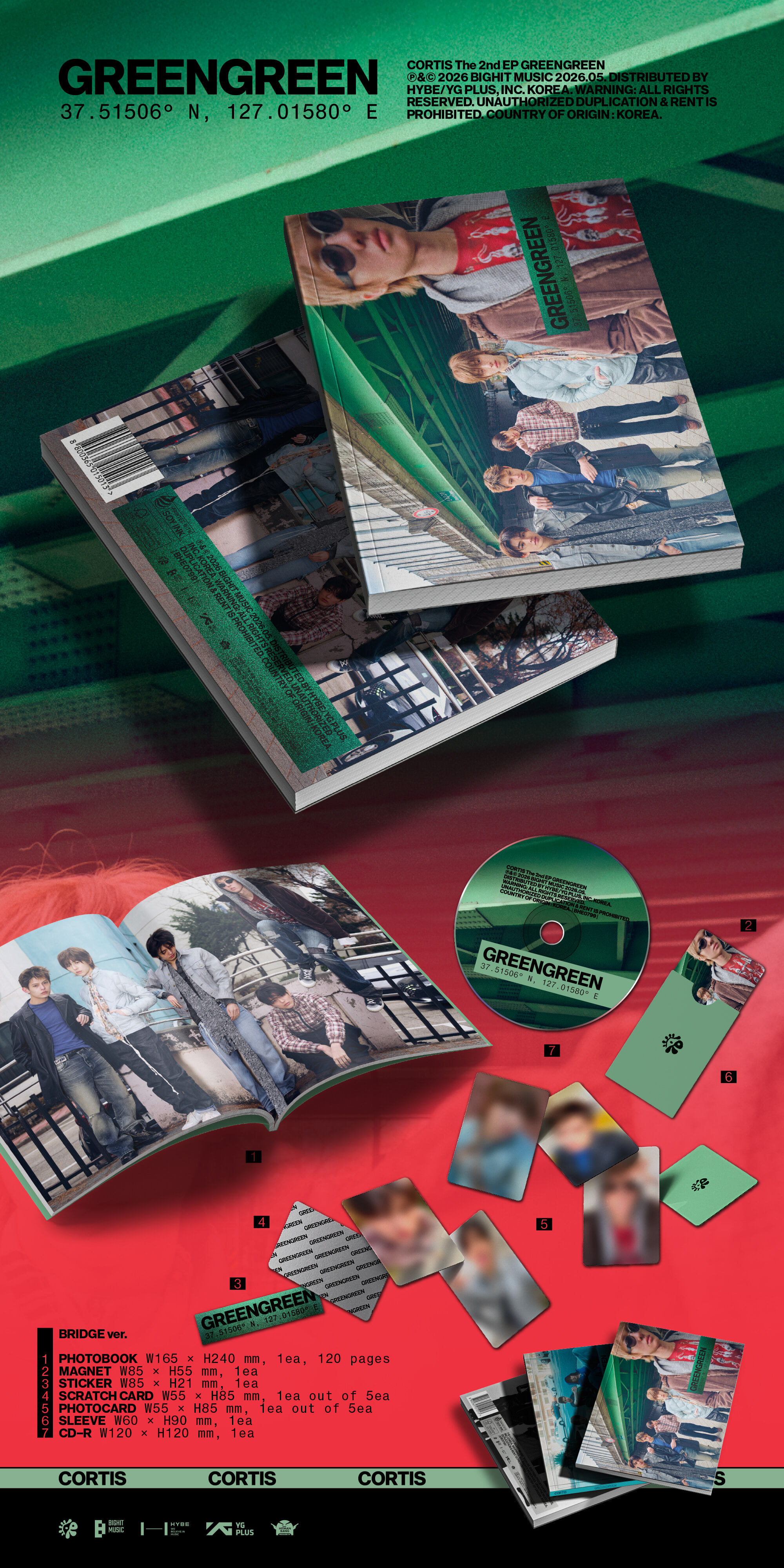 코르티스 앨범 그린그린 미니 2집, GREENGREEN 포토북, 1종 상세 이미지 4