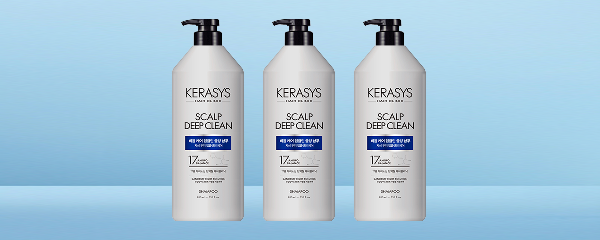 케라시스 두피 비듬케어 딥클린 쿨링 단백질 샴푸, 980ml, 2개