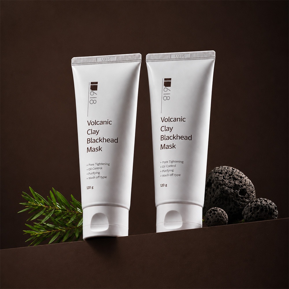 화산송이 클레이 블랙헤드 마스크, 120g, 2개 상품 이미지 1