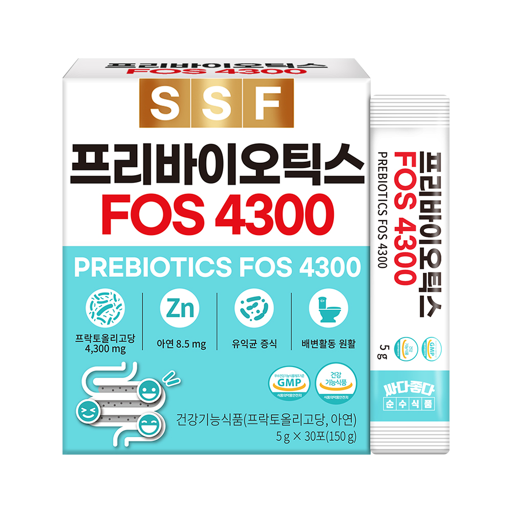 순수식품 프리바이오틱스 FOS 4300, 30포, 1박스