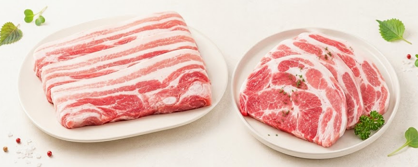 더예쁜한우 돼지고기 구이용세트, 삼겹살, 500g, 1개 + 목전지 500g, 1개, 1세트