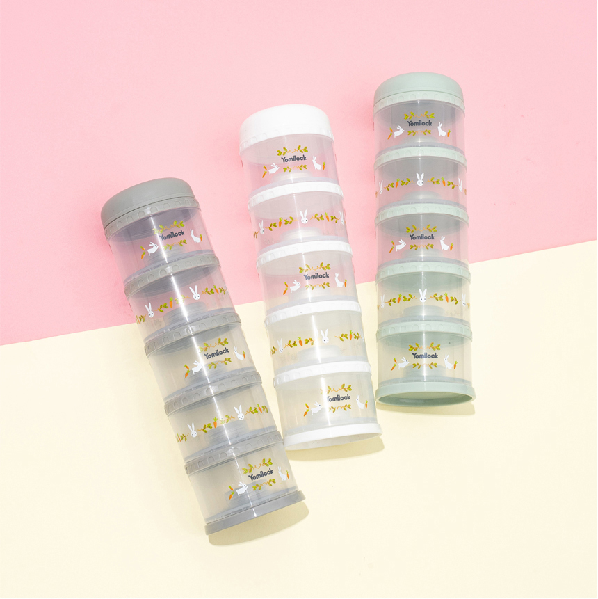 요미락 래빗 항균 분유케이스, 민트, 130ml, 5칸, 1개 상세 이미지 2
