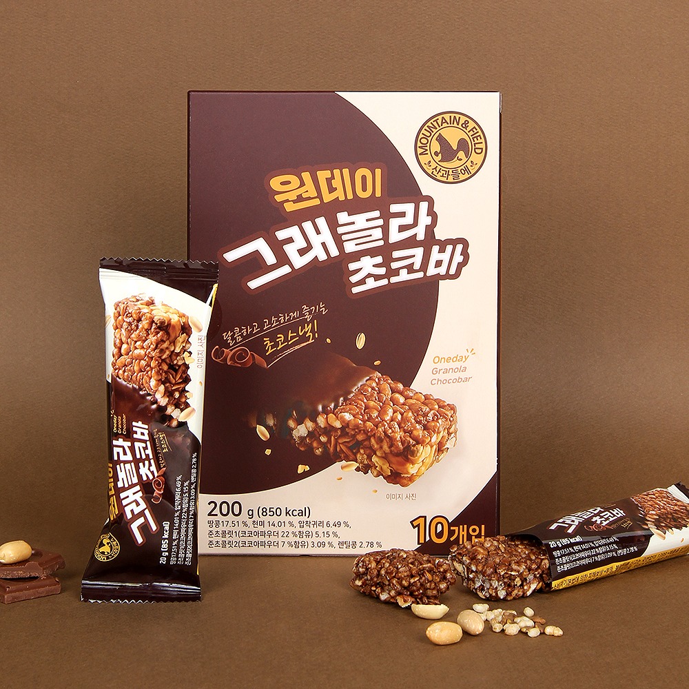 [토스쇼핑] 원데이 그래놀라 초코바, 20g, 10개, 2세트
