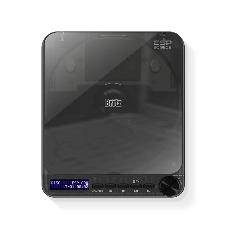 브리츠 휴대용 블루투스 벽걸이 CD 플레이어, BZ-Apack3000, 블랙, 999개