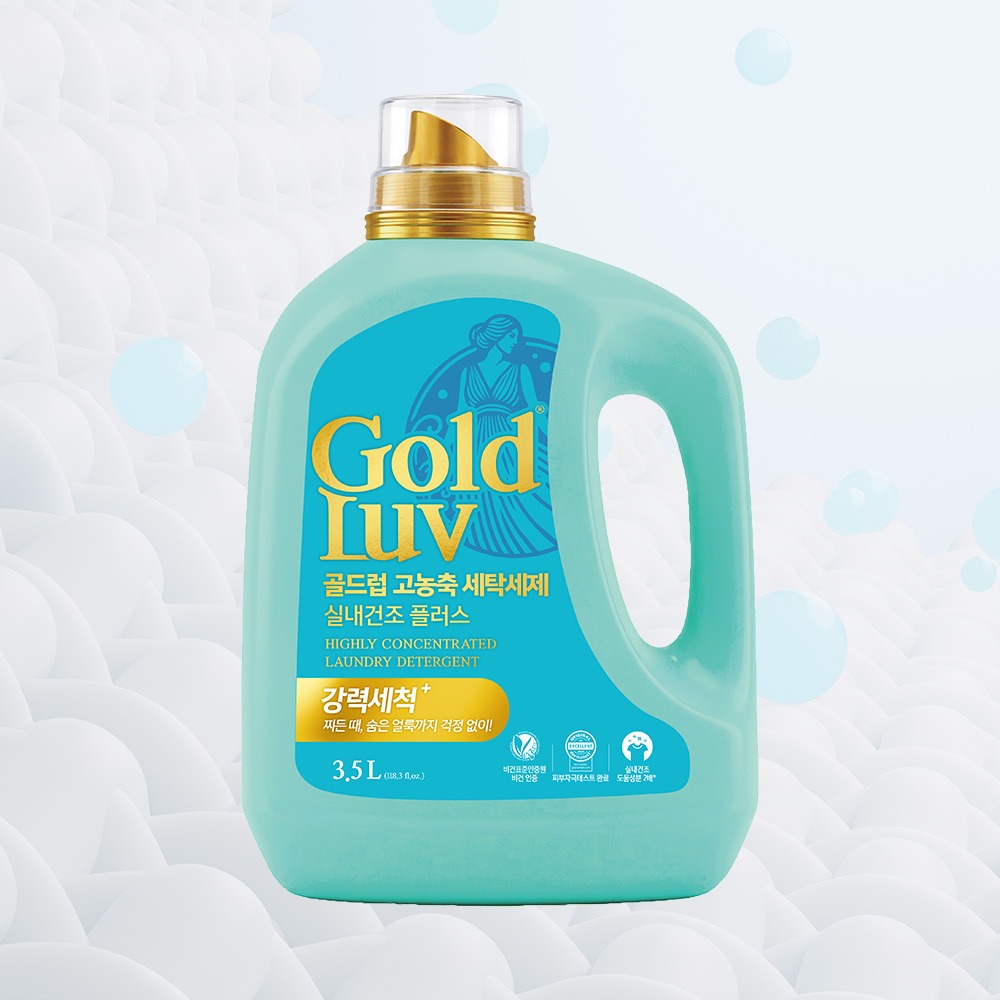 골드럽 고농축 실내건조 플러스 세탁세제 용기, 3.5L, 3개 상품 이미지 9