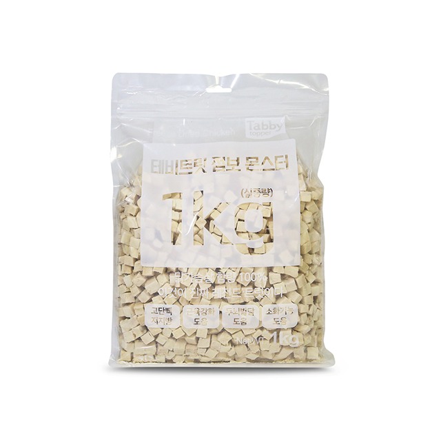 테비 트릿 치킨 동결건조 점보 몬스터, 1kg, 1개