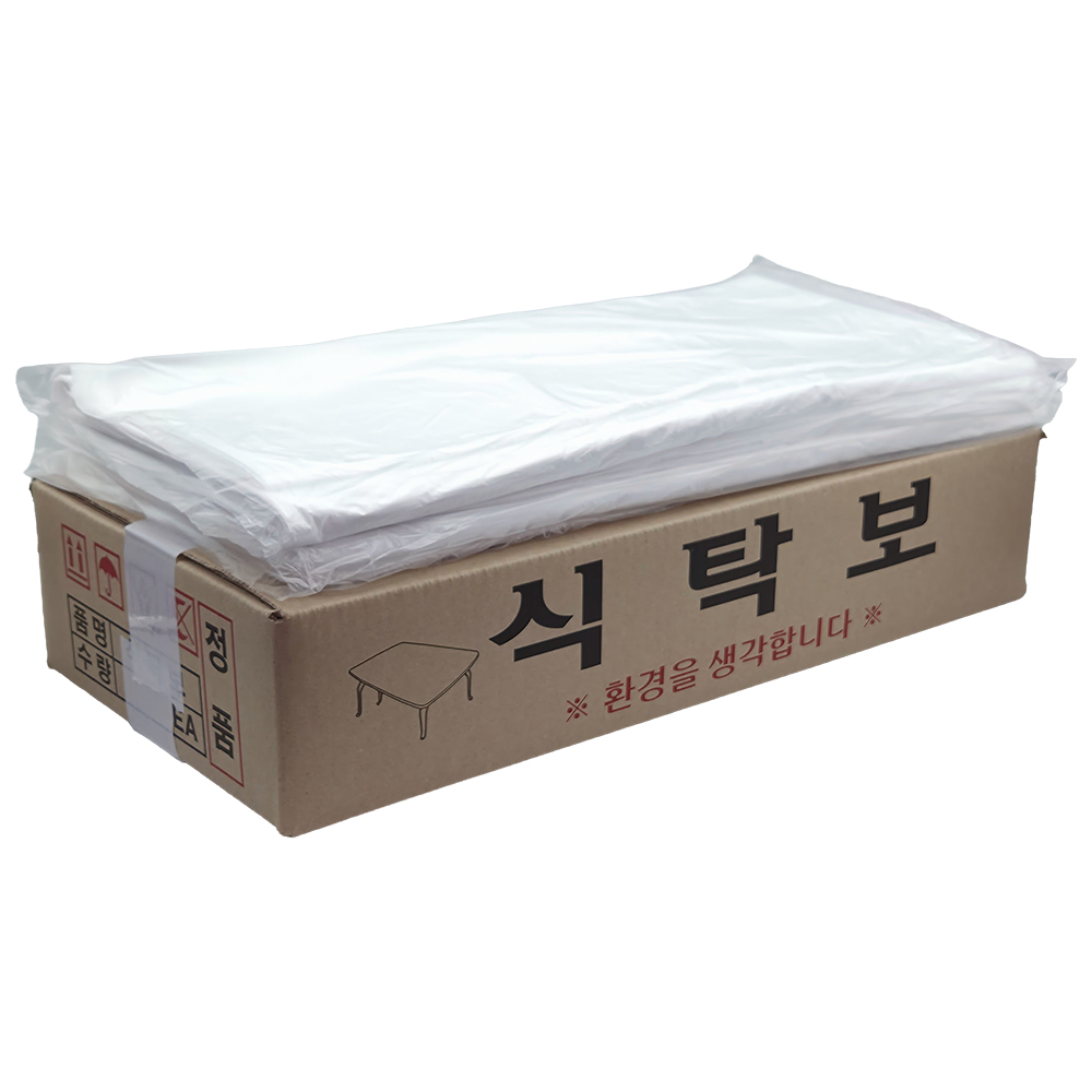 일회용 무지 비닐식탁보, 투명, 평판, 250매, 1박스, 1개