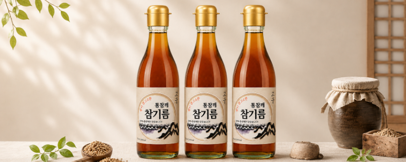 고궁 통참깨 참기름, 350ml, 4개
