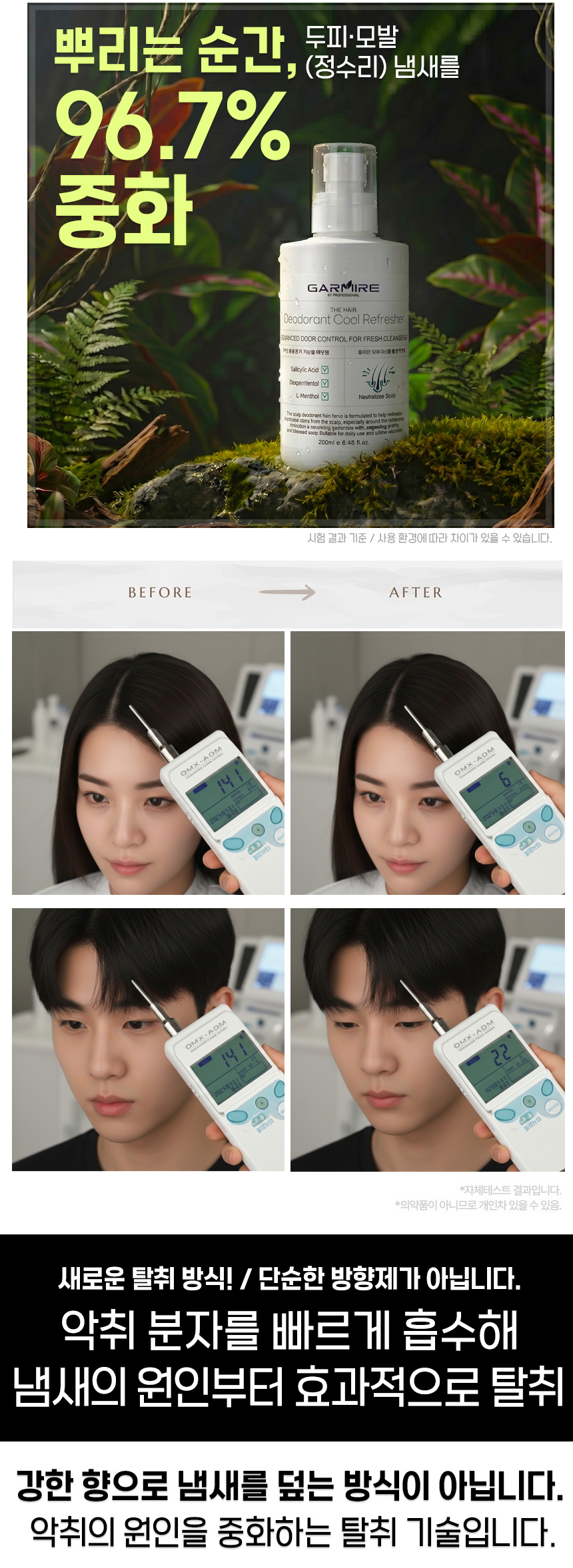 가르미르 헤어 데오드란트 쿨 리프레셔, 280ml, 1개