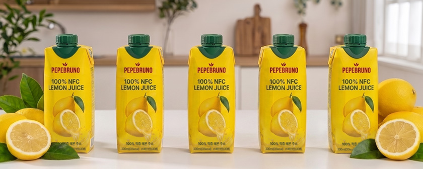 페페브루노 NFC 착즙 레몬즙, 330ml, 5개