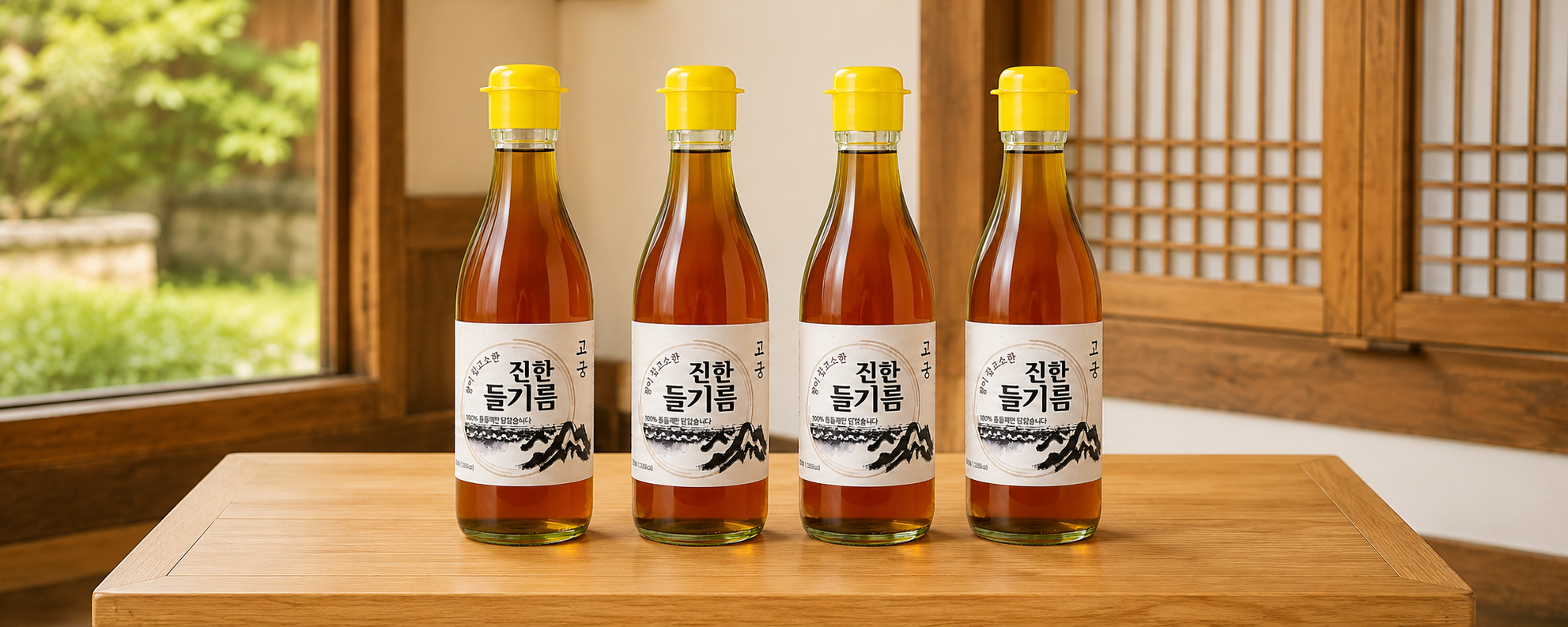 고궁 통들기름, 350ml, 4개