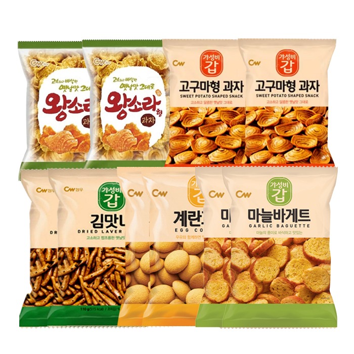 [토스쇼핑] 청우 옛날과자 10봉 세트(9,900원/무료)