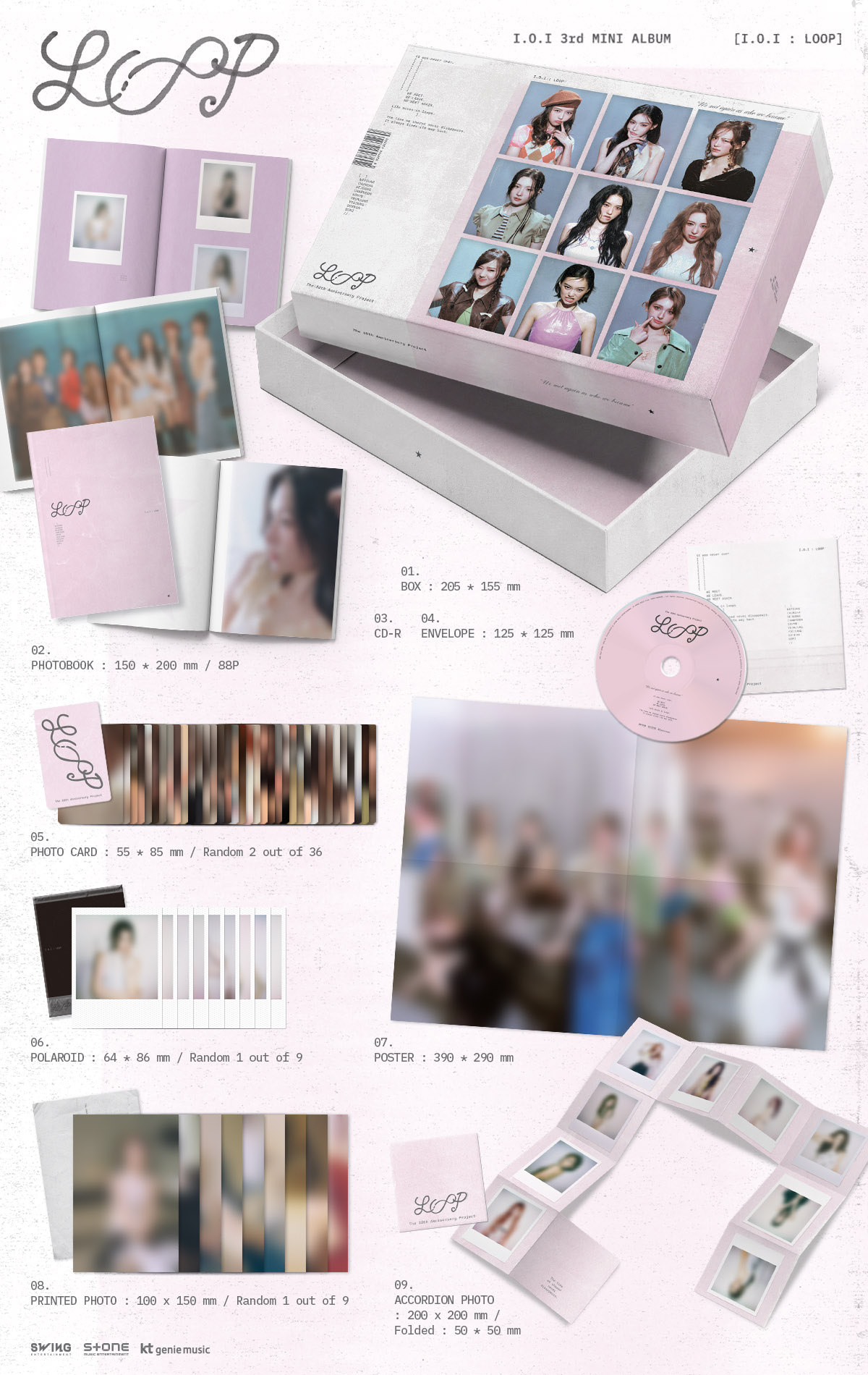 아이오아이 앨범 미니 3집 루프 I.O.I LOOP, 디스크 1개 상세 이미지 1