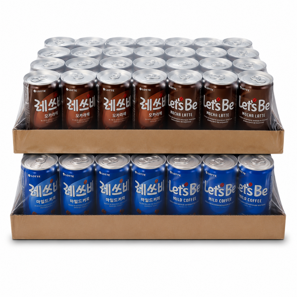 롯데칠성 레쓰비 마일드 캔커피 175ml 30개 + 레쓰비 모카라떼 175ml 30개, 총 60개