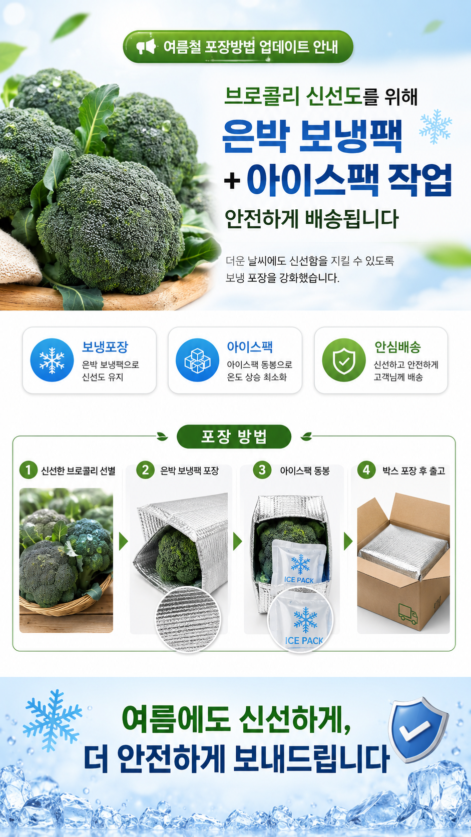 대박농수산 제주 햇 브로콜리, 특품, 1kg, 1박스
