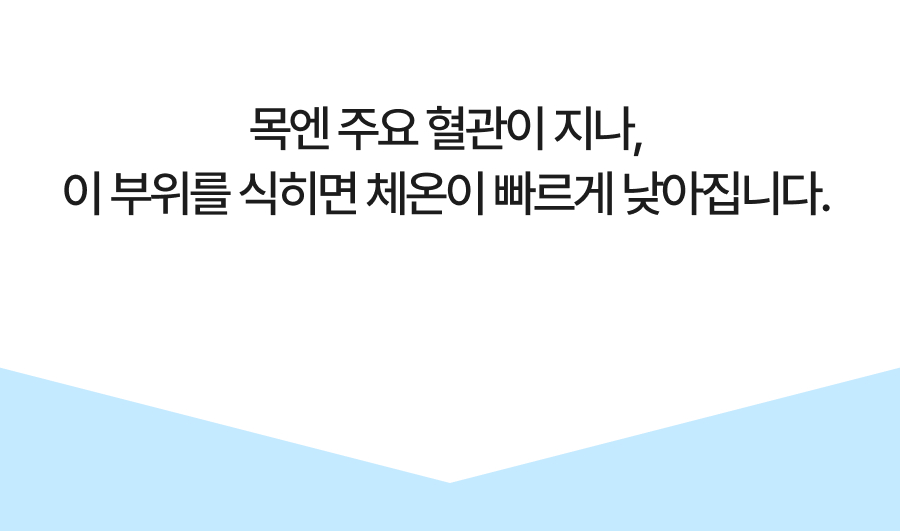 일감생활 프리미엄 아이스 넥쿨러, 블루, L, 1개