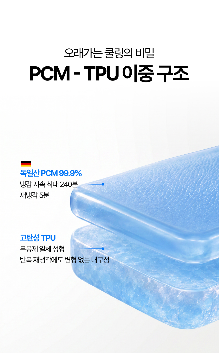 일감생활 프리미엄 아이스 넥쿨러, 블루, L, 1개