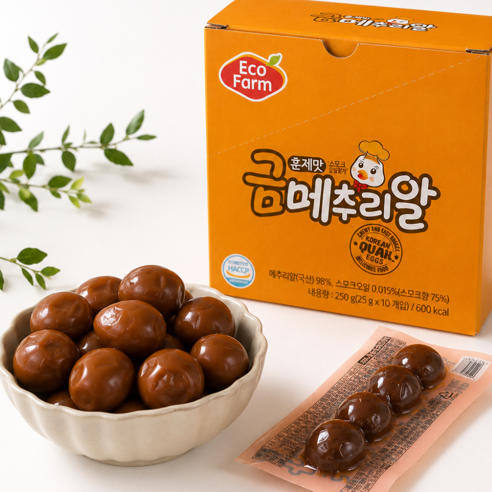 맛꾼 무항생제 금메추리알, 훈제맛, 25g, 10개 상품 이미지 2