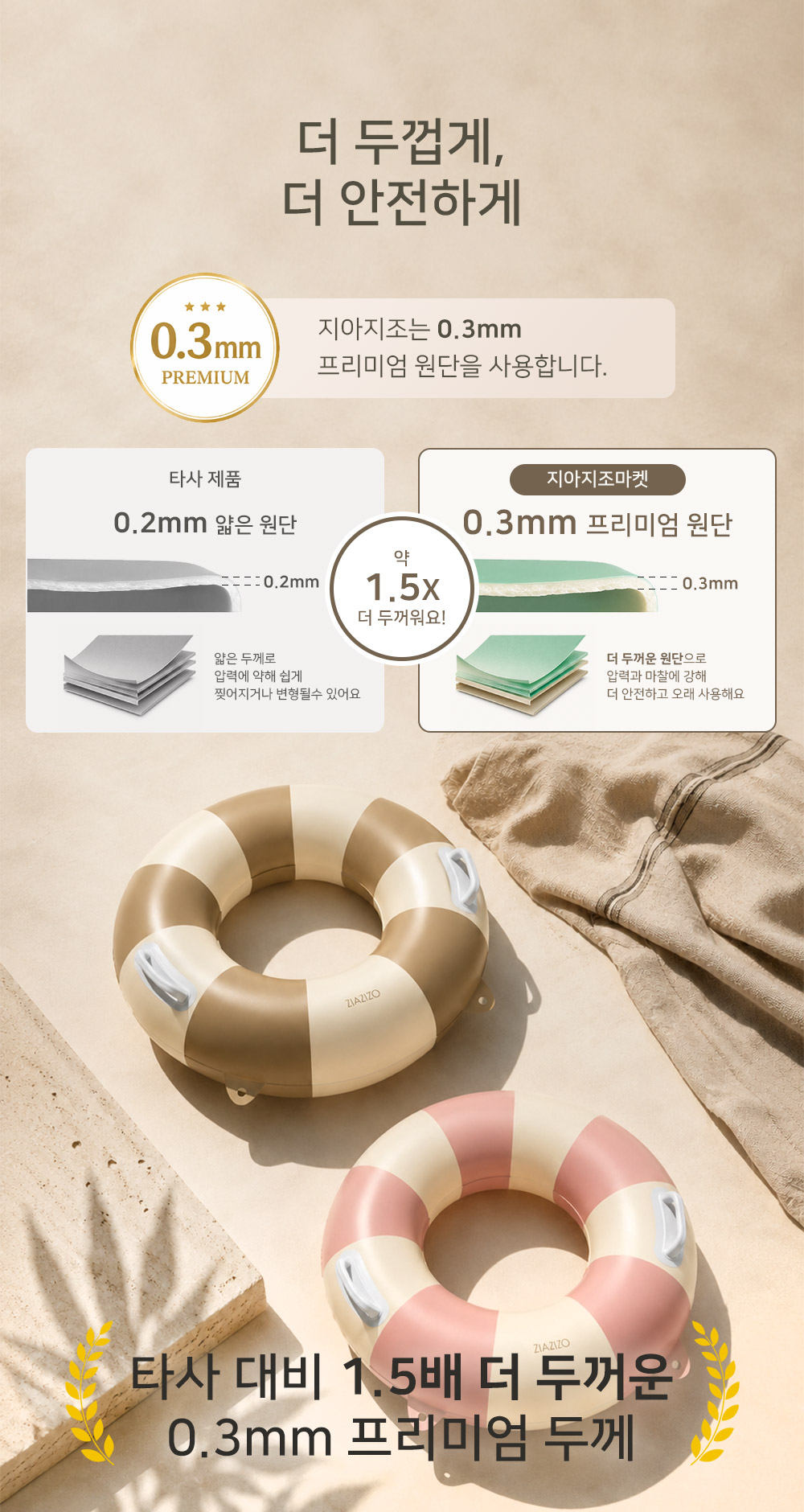 지아지조 스윔링 성인 물놀이 튜브, 민트, 1개 상세 이미지 2