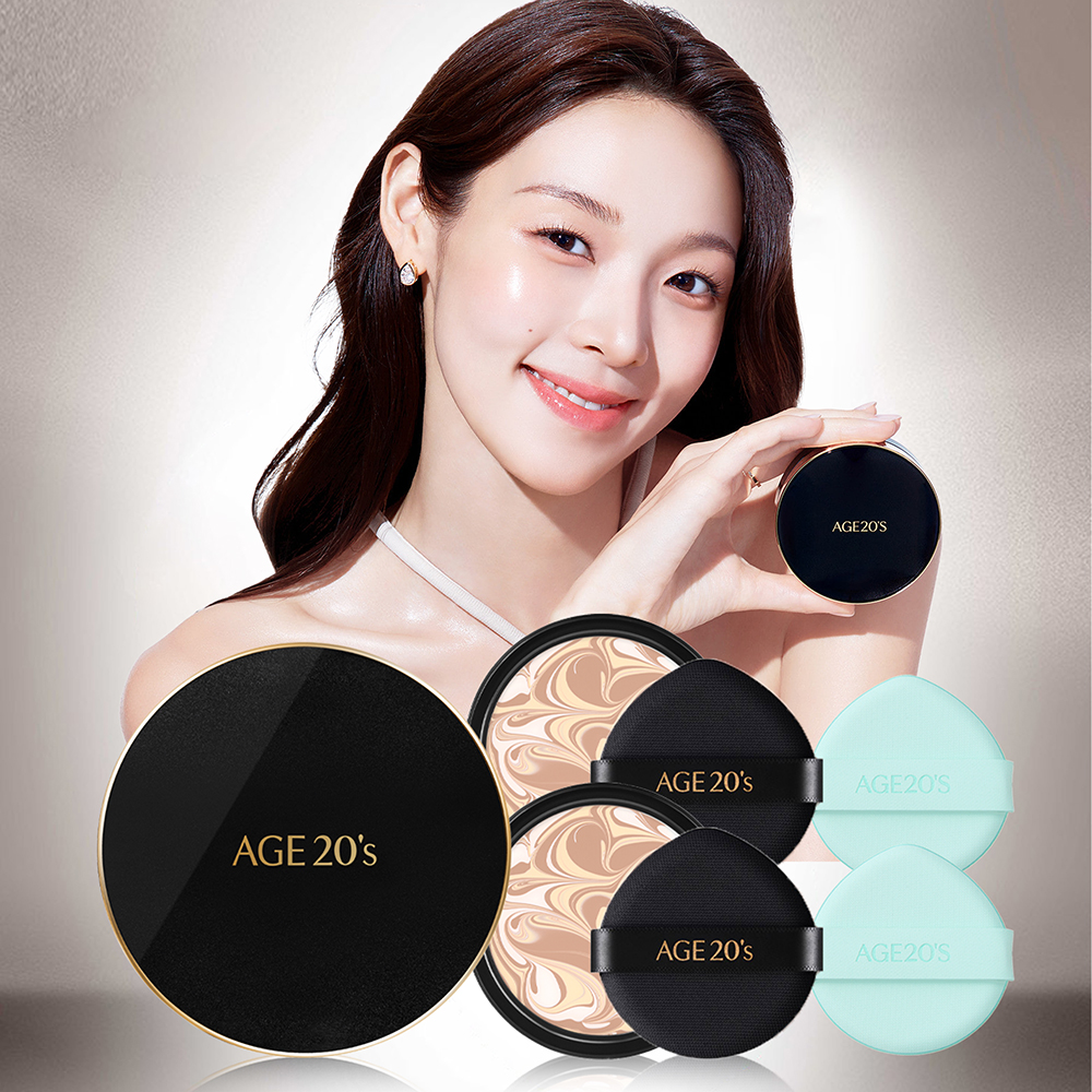에이지 투웨니스 시그니처 에센스 커버 팩트, 케이스, 1개 + 리필, 13호, 2개