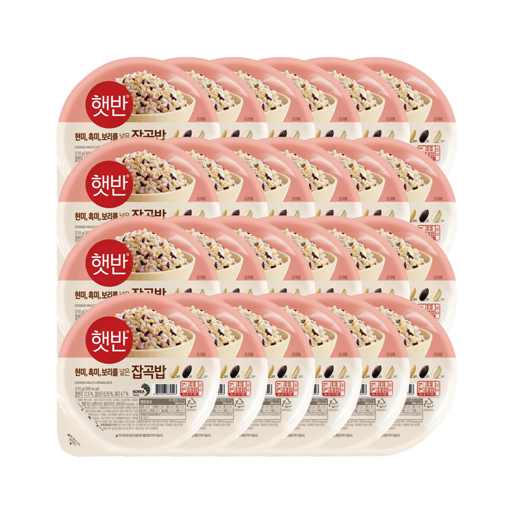 CJ제일제당 햇반 잡곡밥, 210g, 24개 상세 이미지 2