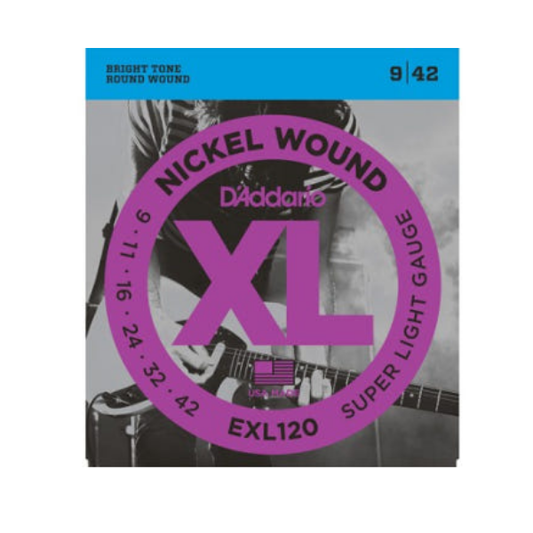 다다리오 일렉기타줄 EXL120, 09-42, 니켈, 1개