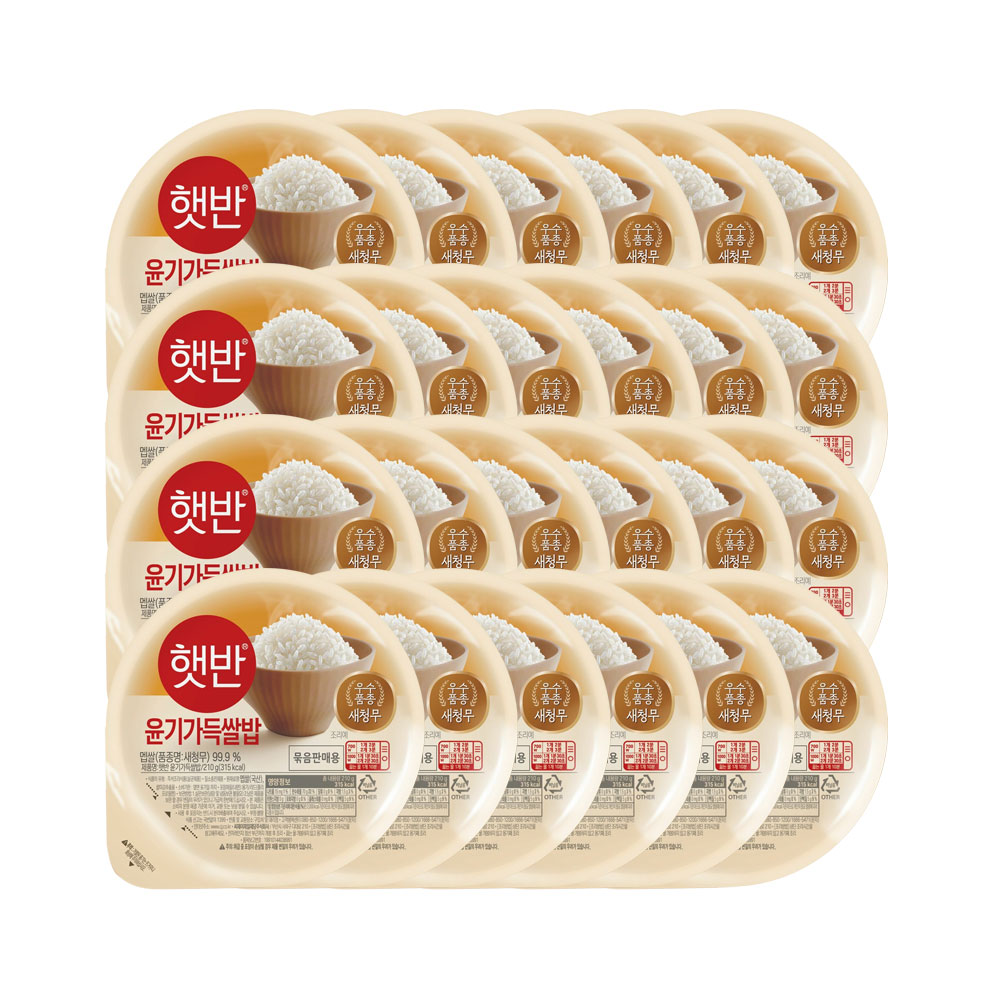 햇반 윤기가득 쌀밥, 210g, 24개 상세 이미지 3