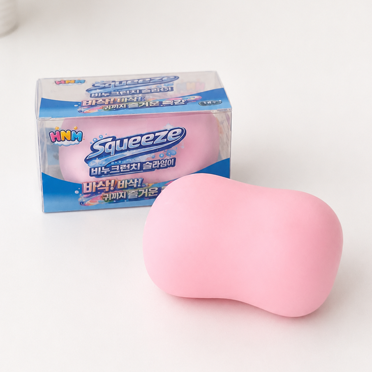 스트레스 해소 비누 크런치 슬랑이 말랑이, 화이트, 70g, 1개 상품 이미지 3
