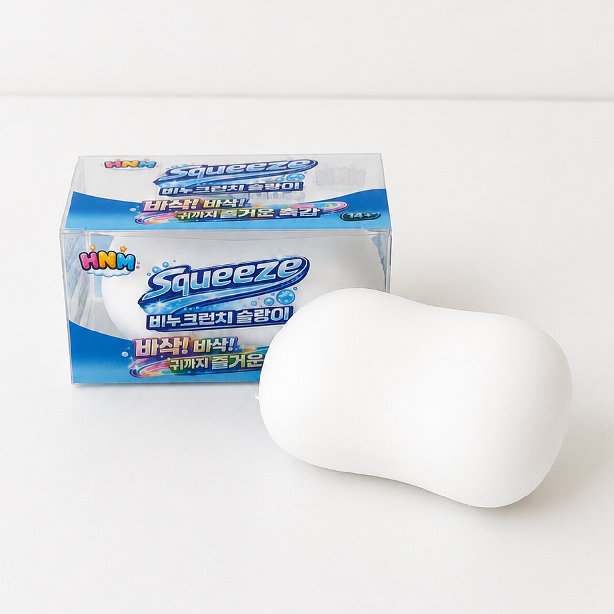 스트레스 해소 비누 크런치 슬랑이 말랑이, 화이트, 70g, 1개 상품 이미지 4