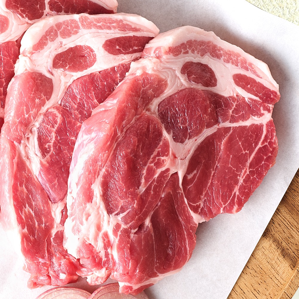 [토스쇼핑] 셰프초이스 무항생제 한돈 목심, 구이용, 1kg, 1개