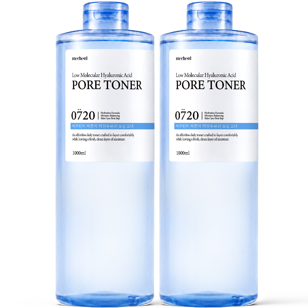 메르헨트 저분자 히알루론산 모공 토너, 1000ml, 2개