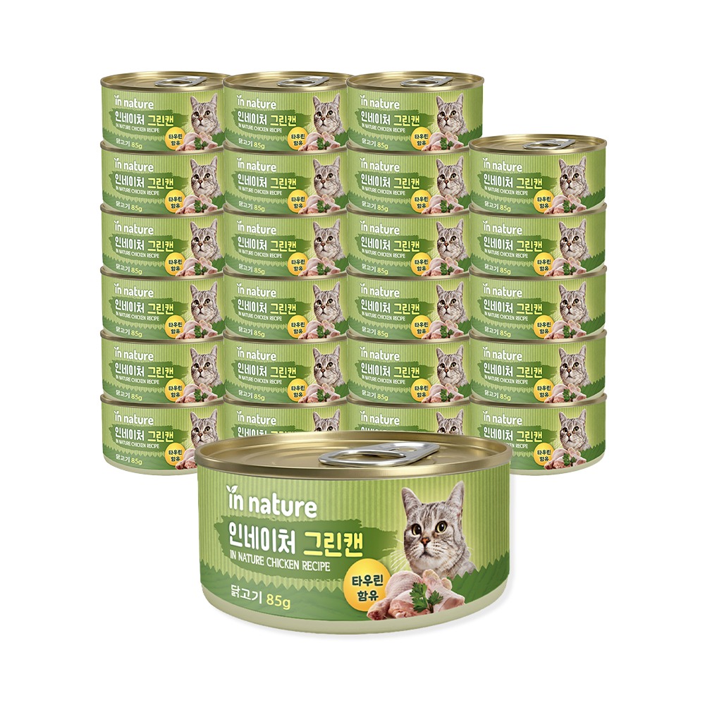 인네이처 그린캔 고양이 간식캔, 닭고기, 85g, 24개입, 1개