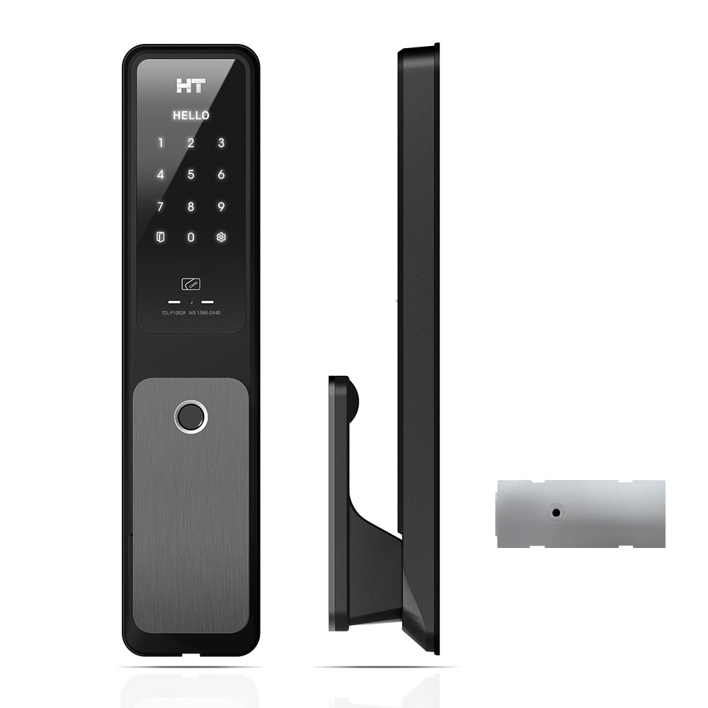 현대HT 지문인식 IoT 푸시풀 도어락, TDL-P1102F, Wi-Fi, TWS-W4000, 고객직접설치, 1개
