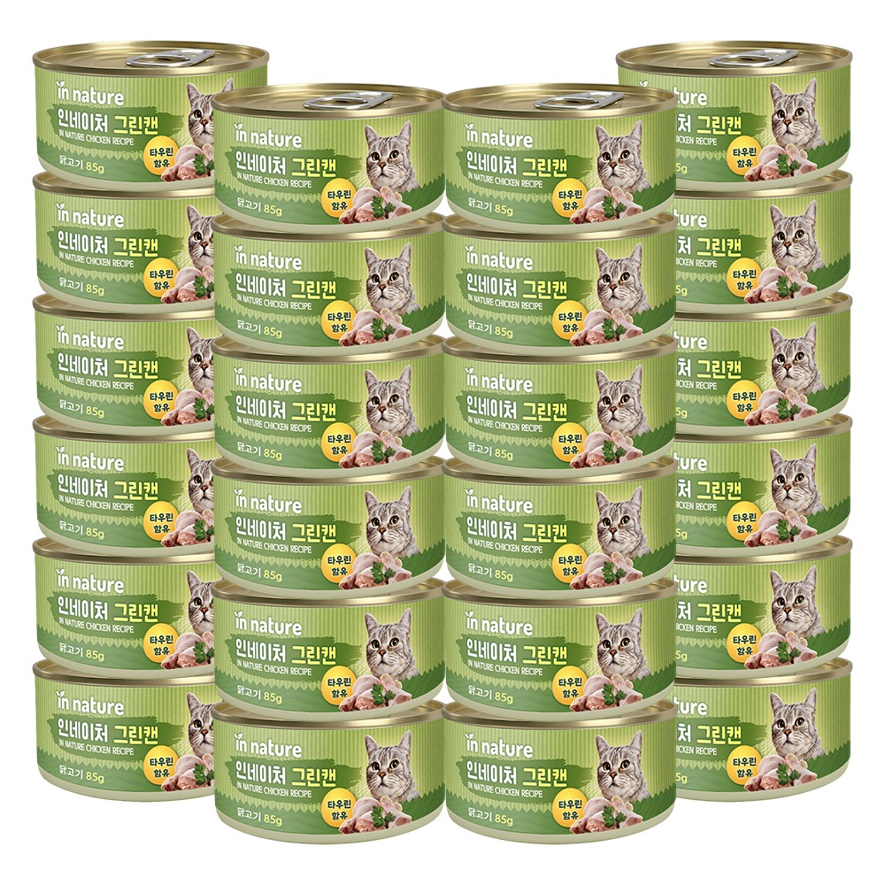 인네이쳐 그린캔 고양이간식, 닭고기, 85g, 24개입, 1개