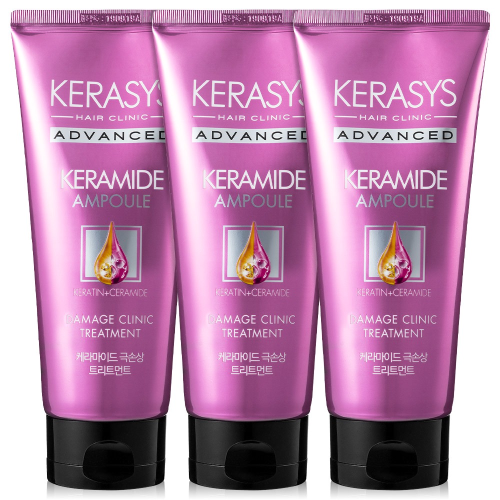 케라시스 케라마이드 극손상 클리닉 트리트먼트, 200ml, 3개
