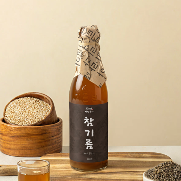 백년본가 통참깨 저온압착 옛날 방앗간 참기름, 350ml, 1개 상품 이미지 2