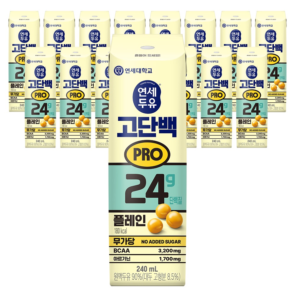 연세두유 고단백 PRO 플레인, 240ml, 16개 토스쇼핑 특가