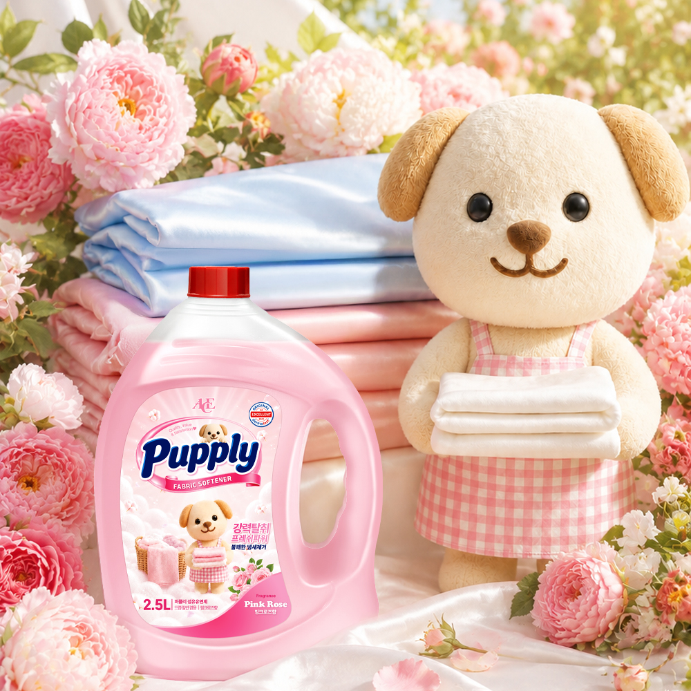 에이스퍼플리 고농축 핑크로즈 섬유유연제, 실내건조, 2.5L, 4통 상품 이미지 2