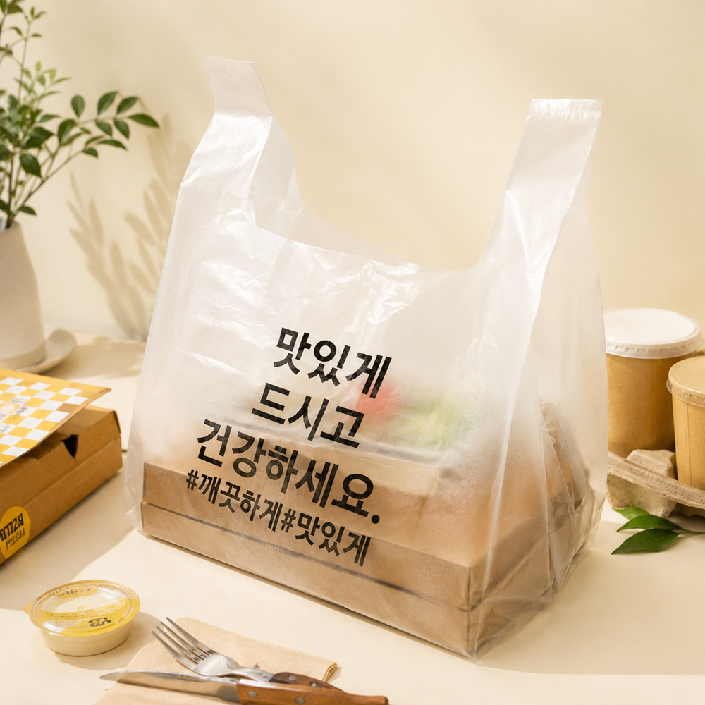 봉지판다 배달봉투, 대, HDPE, 1000매