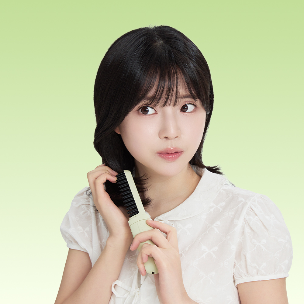 오르빗 이지매직 3단 조절 무선 빗고데기, 멜론, 1개 상세 이미지 4