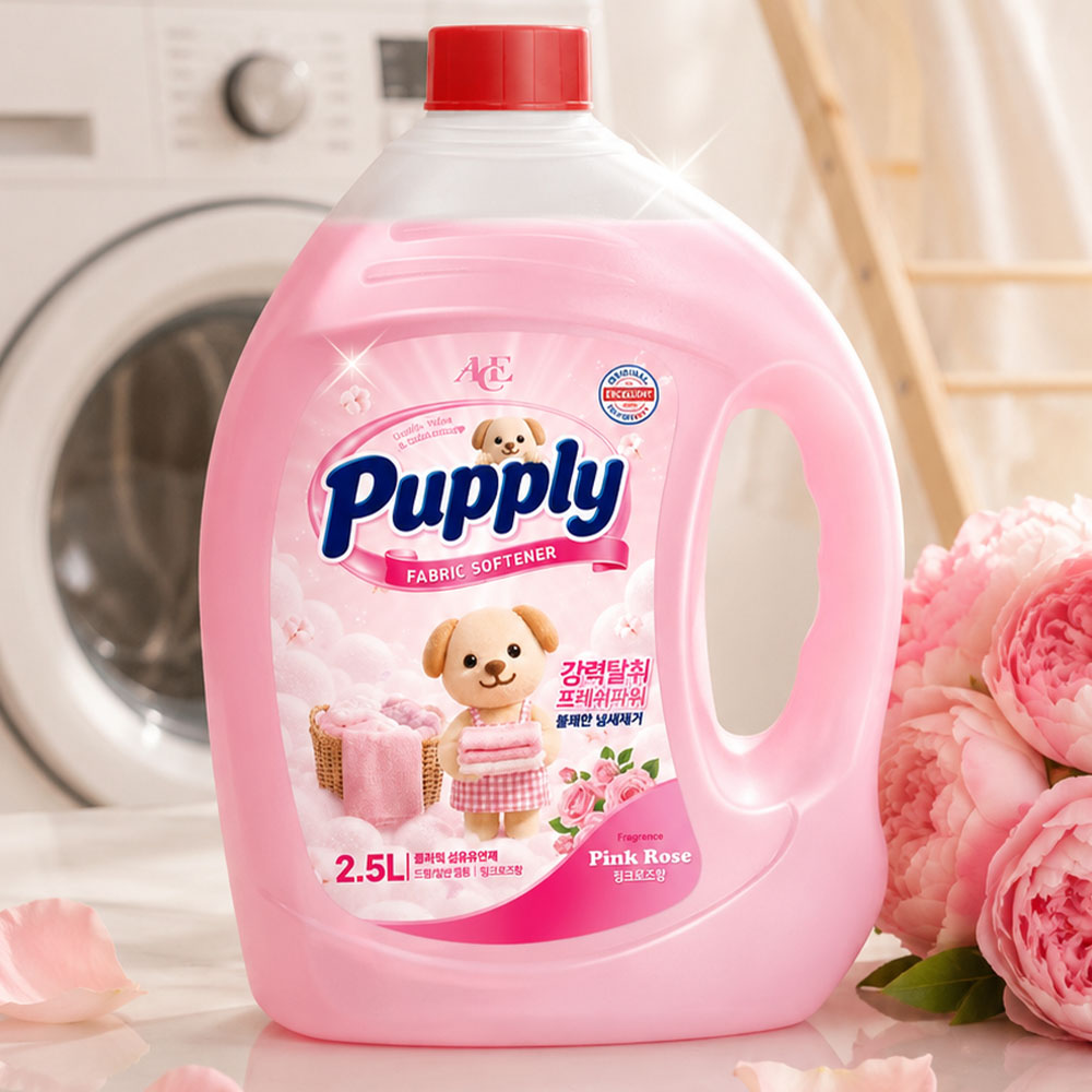 에이스퍼플리 고농축 핑크로즈 섬유유연제, 실내건조, 2.5L, 4통 상품 이미지 5