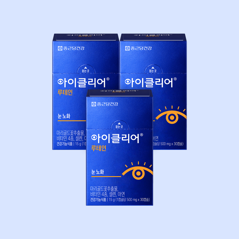 종근당건강 아이클리어 루테인, 30캡슐, 3개