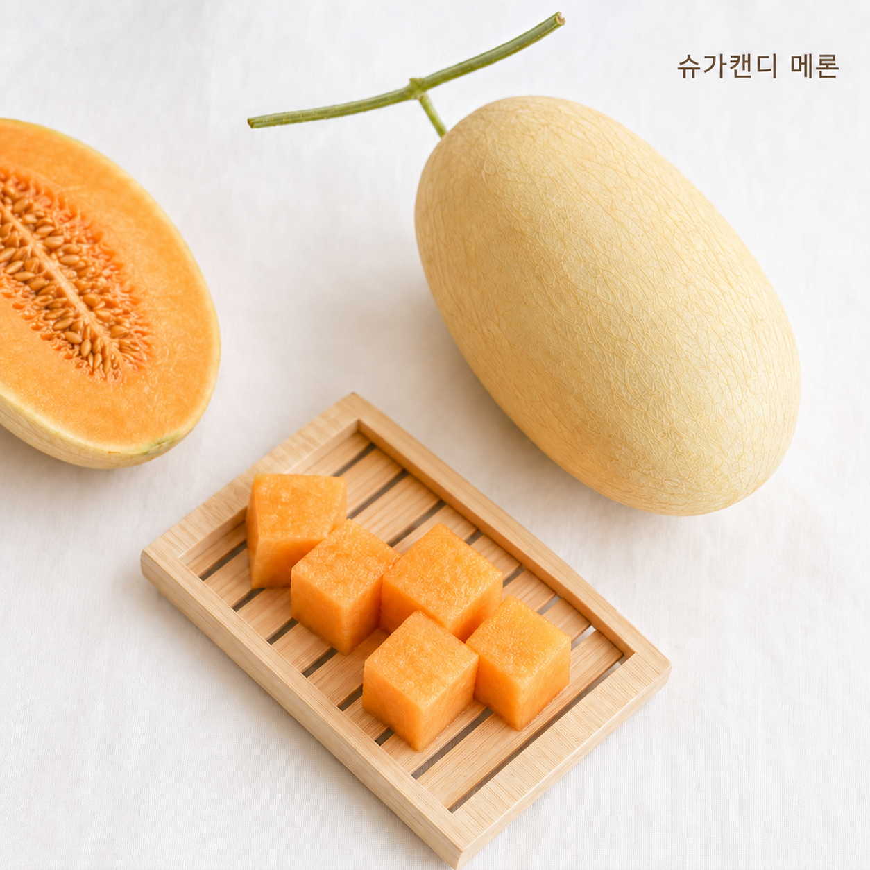 고당도 슈가캔디 메론, 18브릭스, 1kg, 2수, 1박스