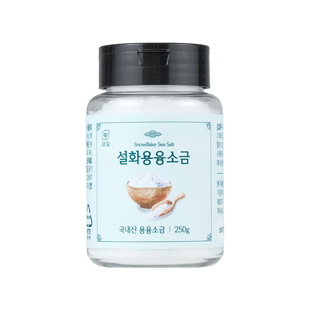 새잎 설화 미네랄 용융소금, 250g, 2개