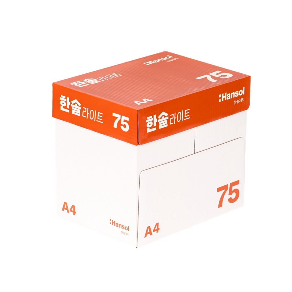 한솔제지 한솔라이트, A4, 75g, 1박스, 2500매