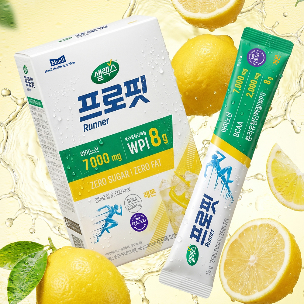 셀렉스 프로핏 러너 레몬, 15g, 10포, 1개 토스쇼핑 특가