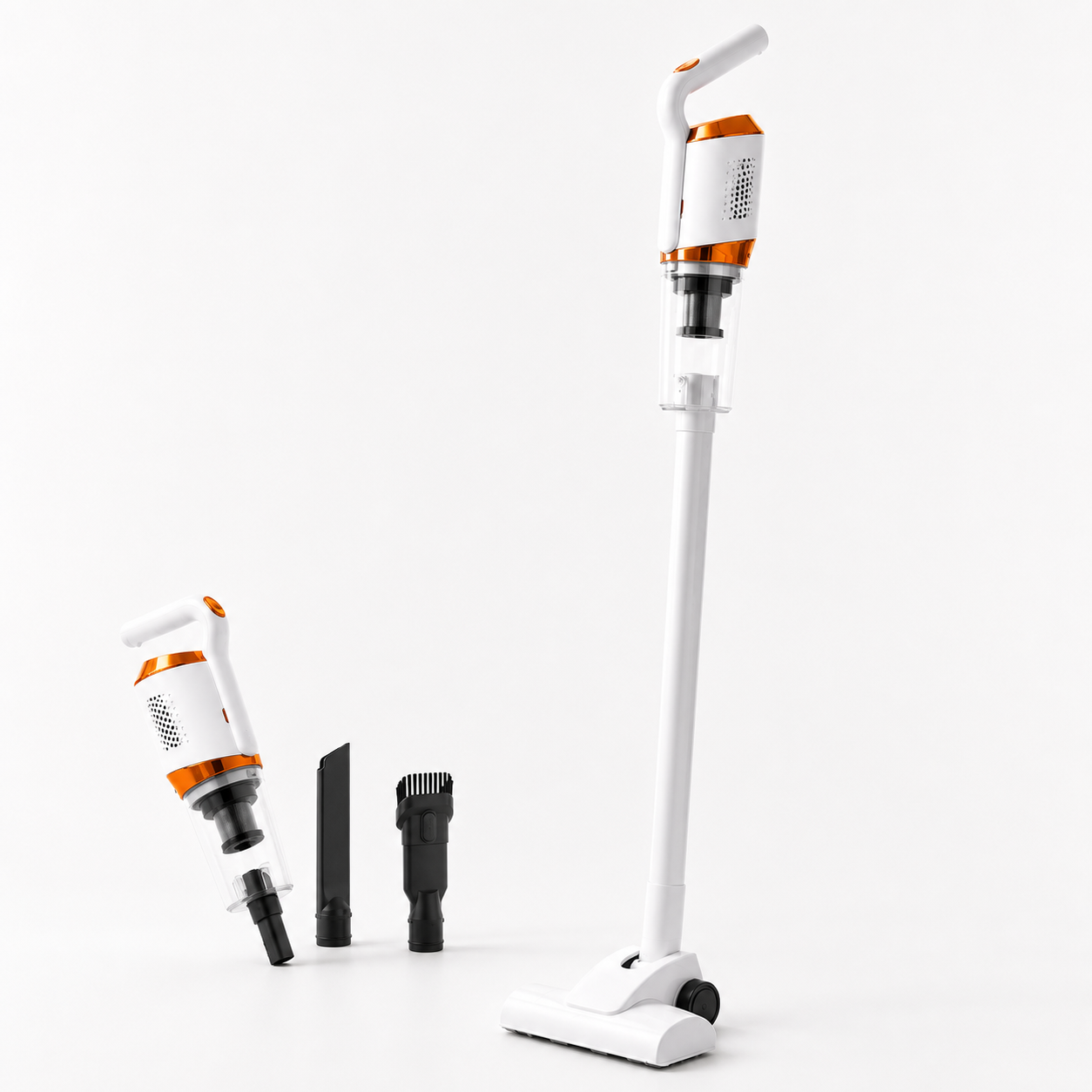 바른 무선 슬림 파워 핸디스틱 청소기, FH268, 화이트, 1개