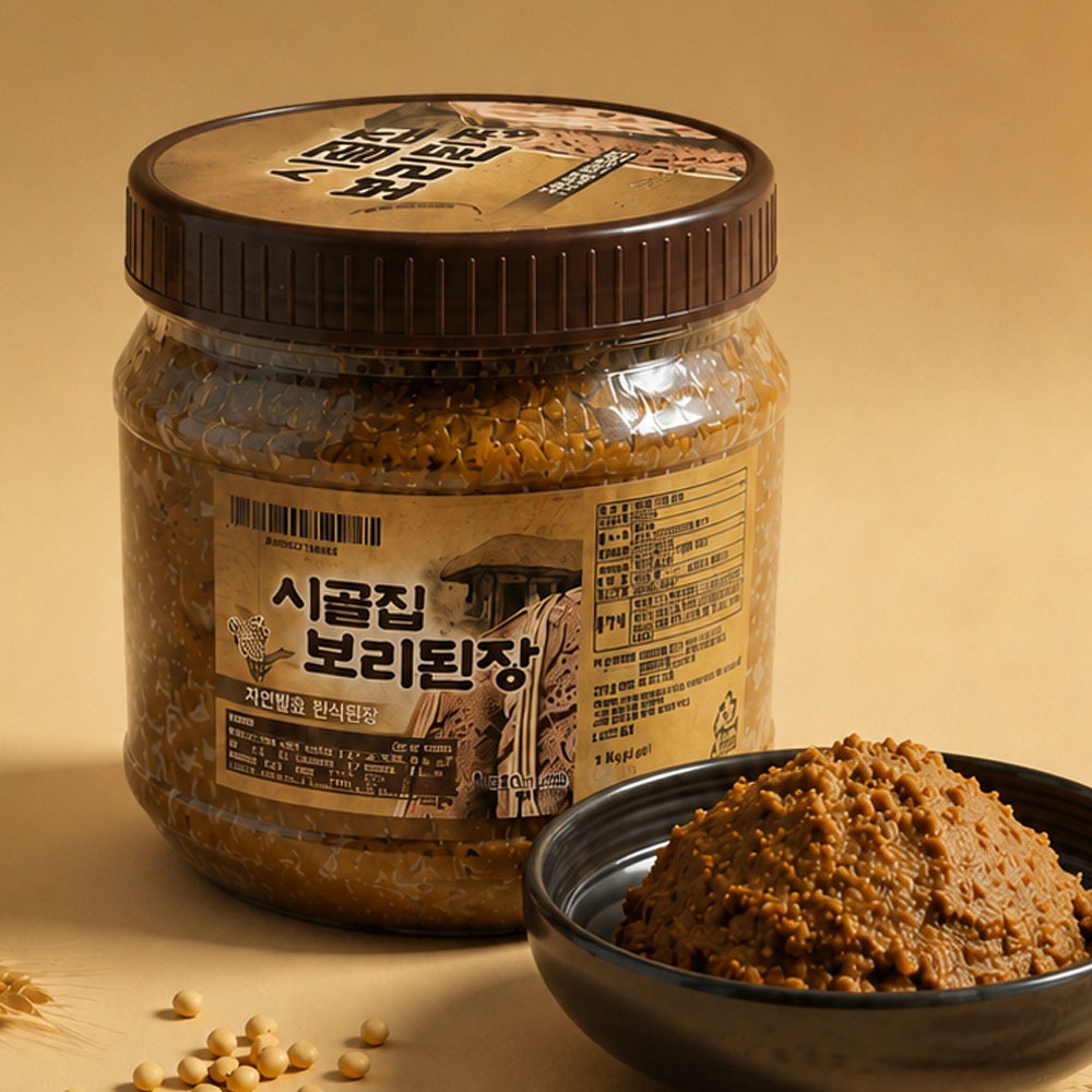 시골집 숙성 수제 보리된장, 1kg, 1개
